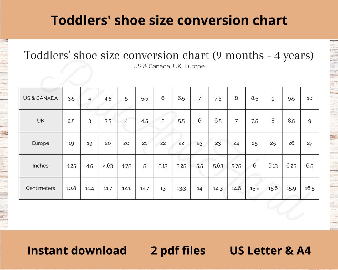 Toddlers Shoe Size Conversion Chart Printable US UK Europe Etsy toddlers-shoe-size-conversion-chart-printable-us-uk-europe-etsy