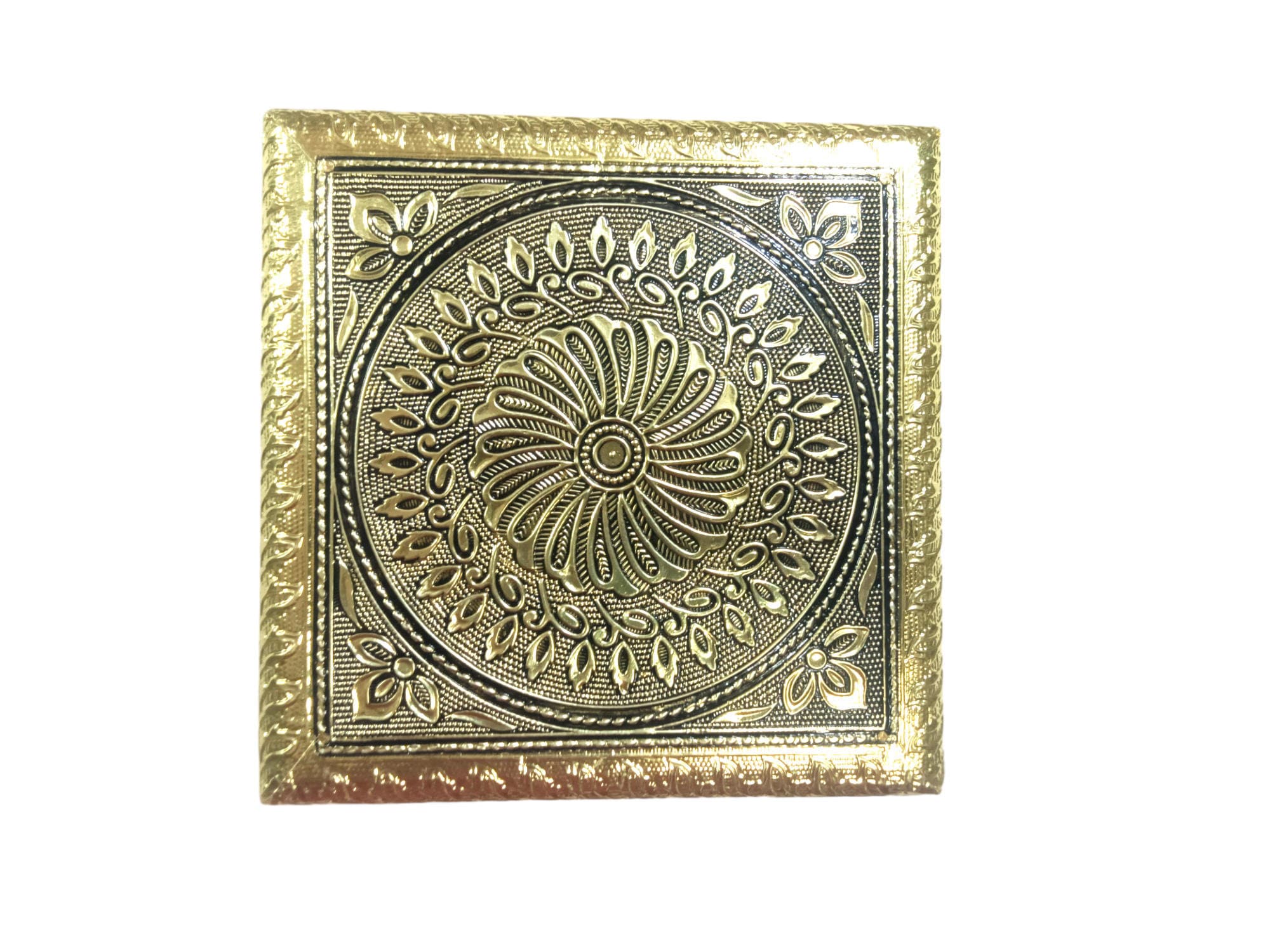 Krishna Meenakari Bajot Handmade Bajot Indian Chowki Pooja Stool Wooden Pooja Chowki God Sitting Stool Traditional Bajot for God Puja Decor