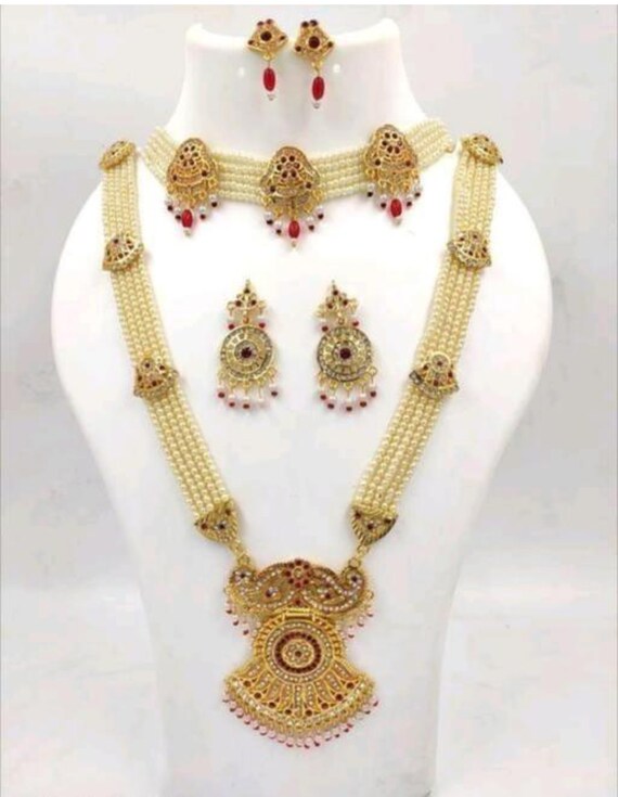 Jewellery set deals gold design