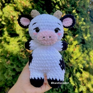 Padrão de vaca em crochê