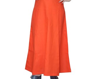 Petticoat for Women Cotton Straight Petticoat for Saree Women Saree Shapewear Readymade Skirt for Women Summer Petticoat for Ladies