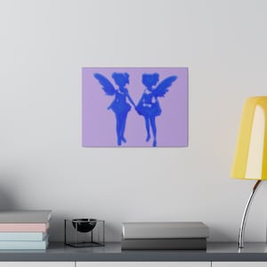 Drake Album Artwork on Matte Canvas, Scary Edition for Dog Lovers, Unique Wall Decor, Perfect Gift for Music Fans 12" x 9" (Horizontal)