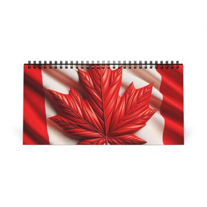 Calendario de ciudades canadienses 2024: portada de mapa ilustrada, planificador de pared mensual, perfecto para decoración del hogar y la oficina, regalo único de Año Nuevo