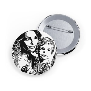 Personalized Photo Button Pin - Custom Image Badge, Great for Weddings ...