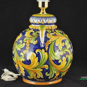 Lampada Barocca in Ceramica di Caltagirone 58cm - Vari Modelli
