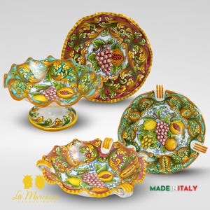 Caltagirone Ceramic Fruit Centerpiece - Various Models