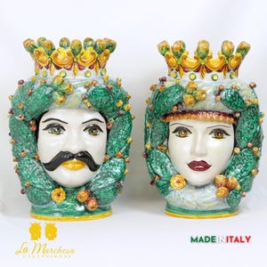 Moor&#39;s Heads Caltagirone Classic Lemon Crown 39 cm