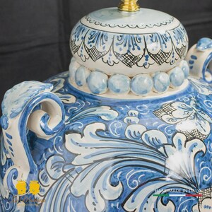 Lampada Barocca in Ceramica di Caltagirone 58cm - Vari Modelli