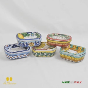 Jabonera de cerámica de Caltagirone - Diversas decoraciones