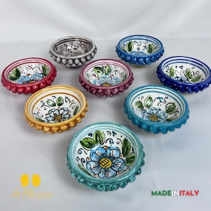 Caltagirone Ceramic Bowl Pigna 13 cm - various colors