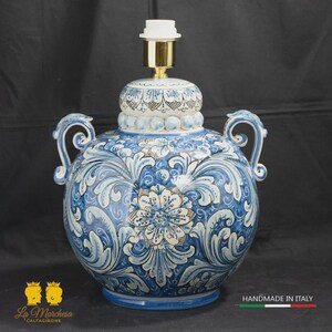 Lampada Barocca in Ceramica di Caltagirone 58cm - Vari Modelli