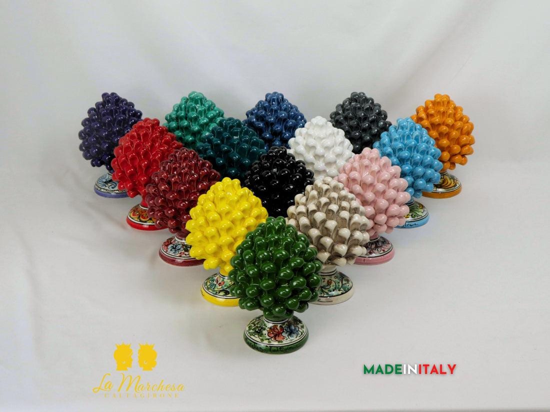 カルタジローネ陶器製シチリア産松ぼっくり、17cm – 各種カラー - Etsy