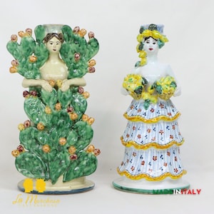 Caltagirone Ceramic Fruit Lamp 25 cm - Various Models