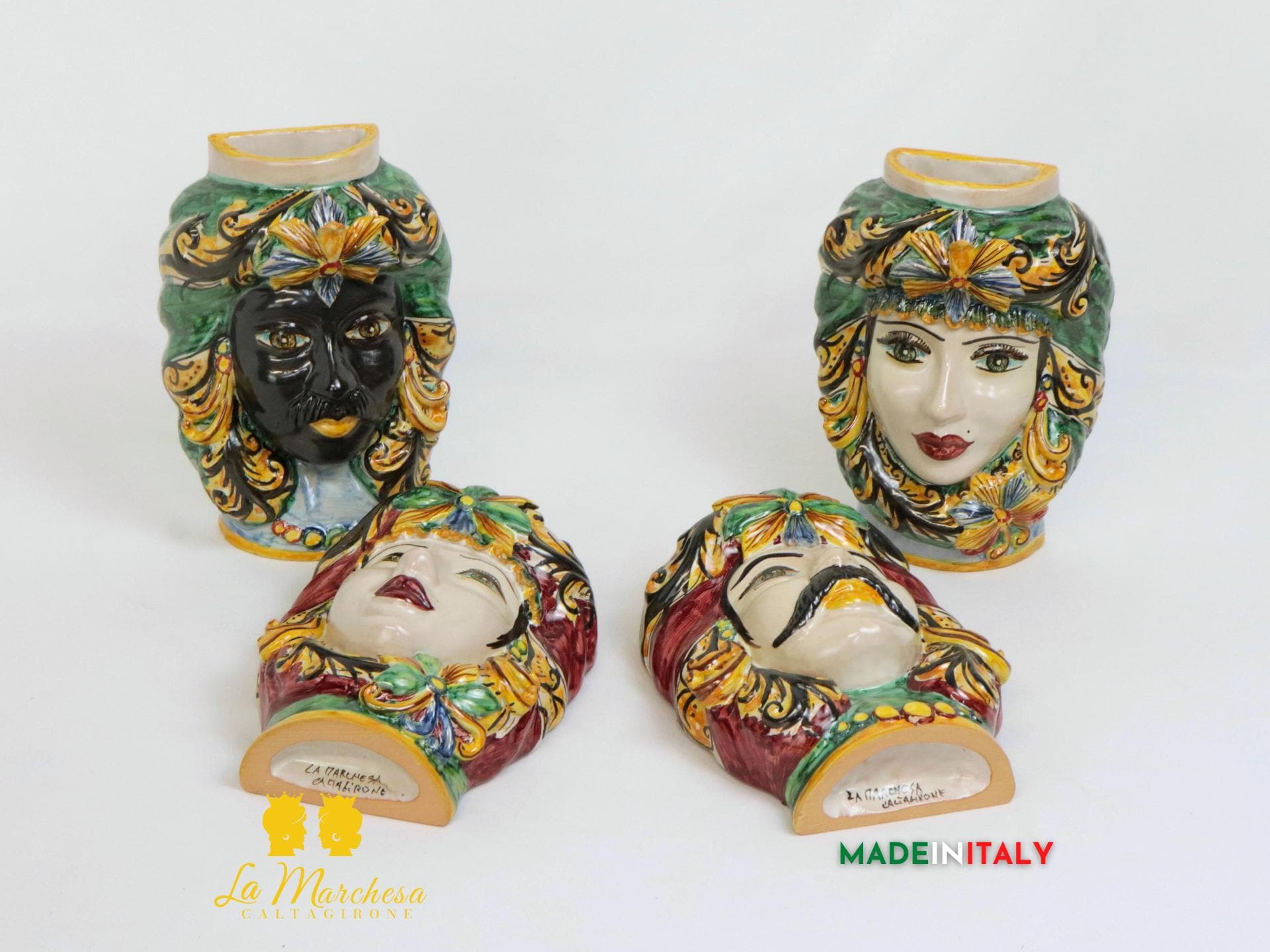 Umidificatore Teste di Moro da parete Ceramica Caltagirone classiche 21cm –  Vari Modelli - Etsy Italia