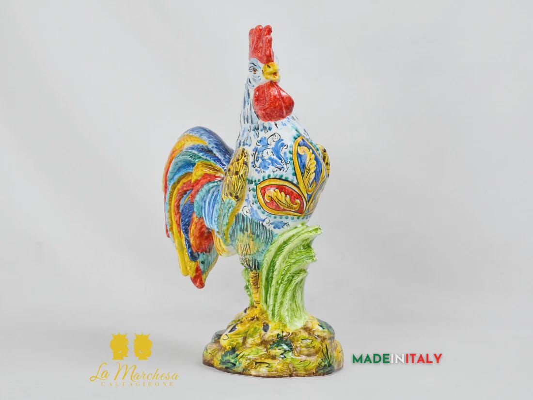 Rooster vase italy - Etsy 日本