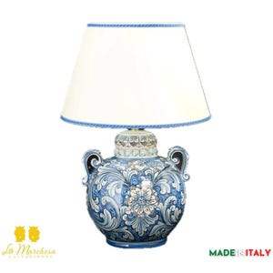 Lampada Barocca in Ceramica di Caltagirone 58cm - Vari Modelli