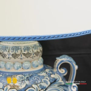 Lampada Barocca in Ceramica di Caltagirone 58cm - Vari Modelli