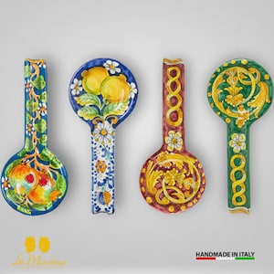Poggiamestolo In Pietra Lavica Dell'Etna - Made In Italy, Appoggia Cucchiaio Design, Regalo Idea Sottopentola