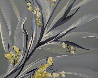 Mixed media painting on canvas 50X70