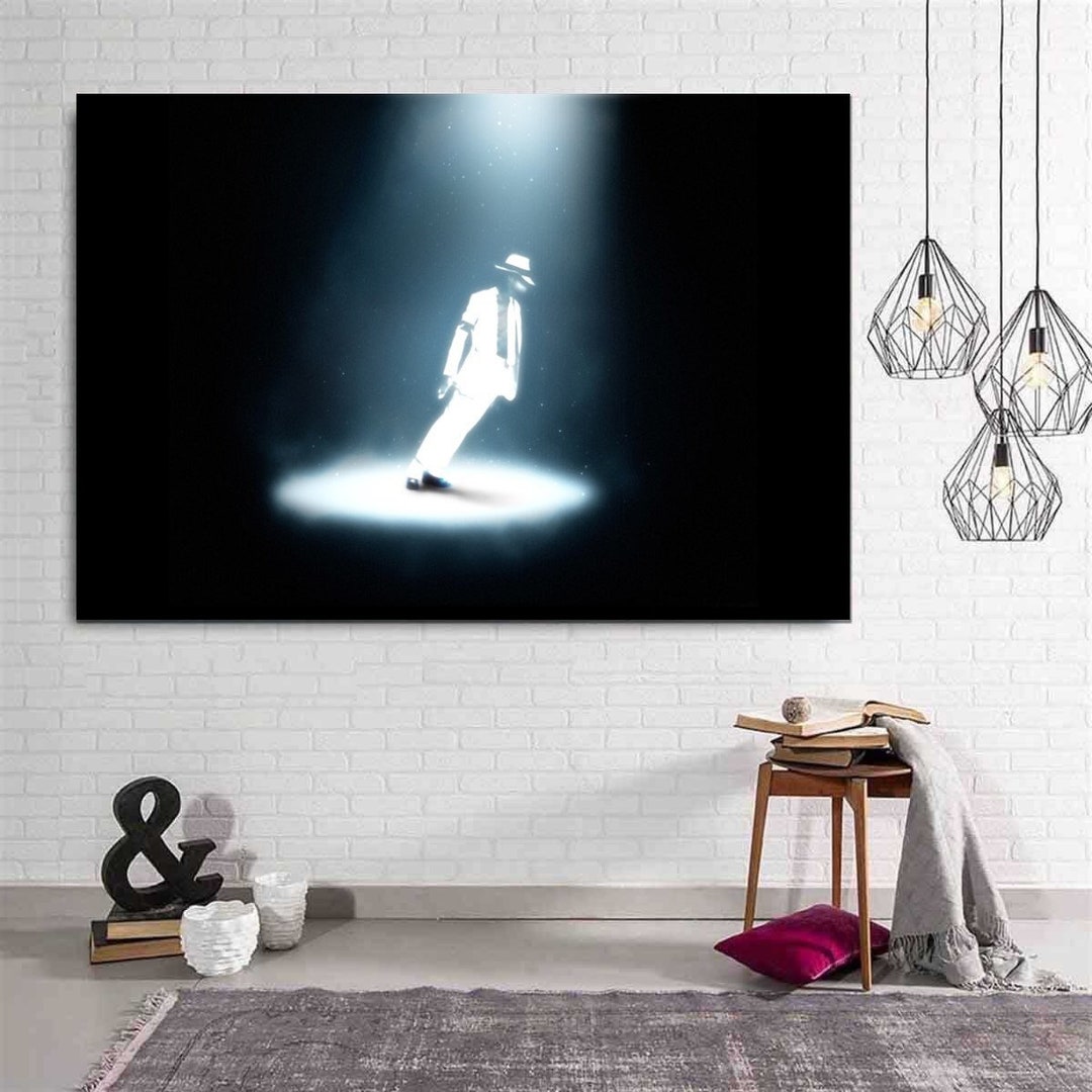 Michael Jackson Wall Art Poster Canvasmichael Jackson Print Etsy