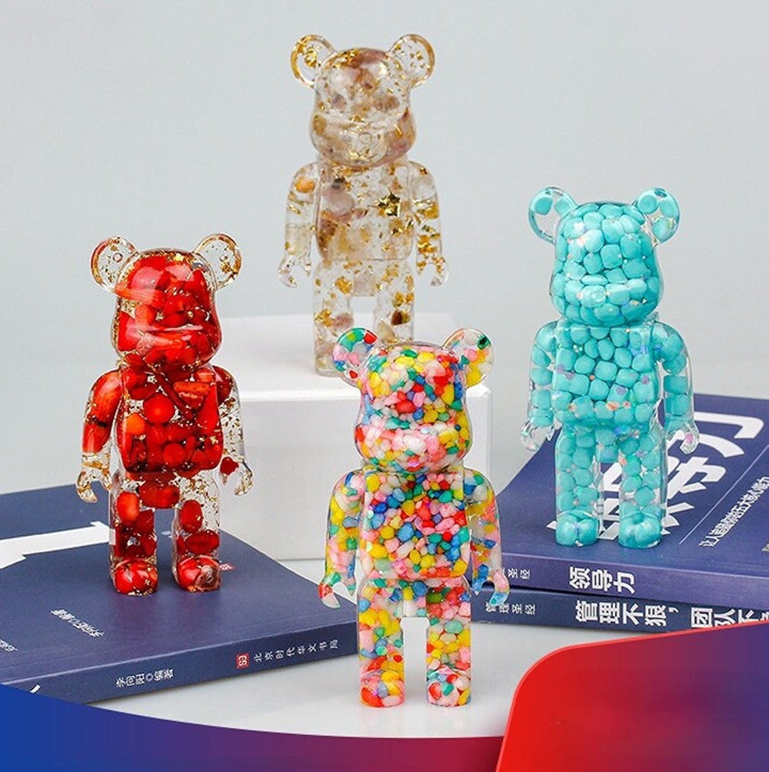 Mini Bear Brick Figurine Pop Art Bear Statue Home Etsy