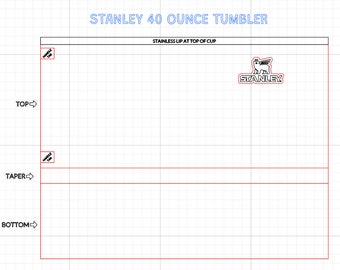 Stanley 40oz Quencher Tumbler Wrap Design Template