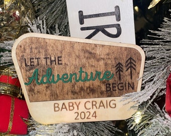 National Park Baby Announcement SVG File