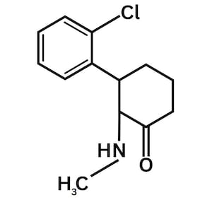 May include: A chemical structure diagram of a molecule with a six-sided ring attached to a six-sided ring with a carbonyl group and a chlorine atom.