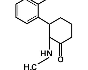 Ketamine Molecule Vector File (.SVG)