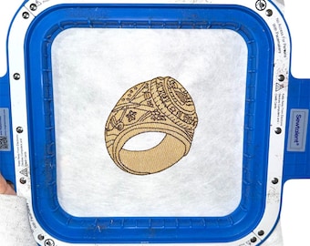 Sketch Fill Aggie Ring Machine Embroidery File