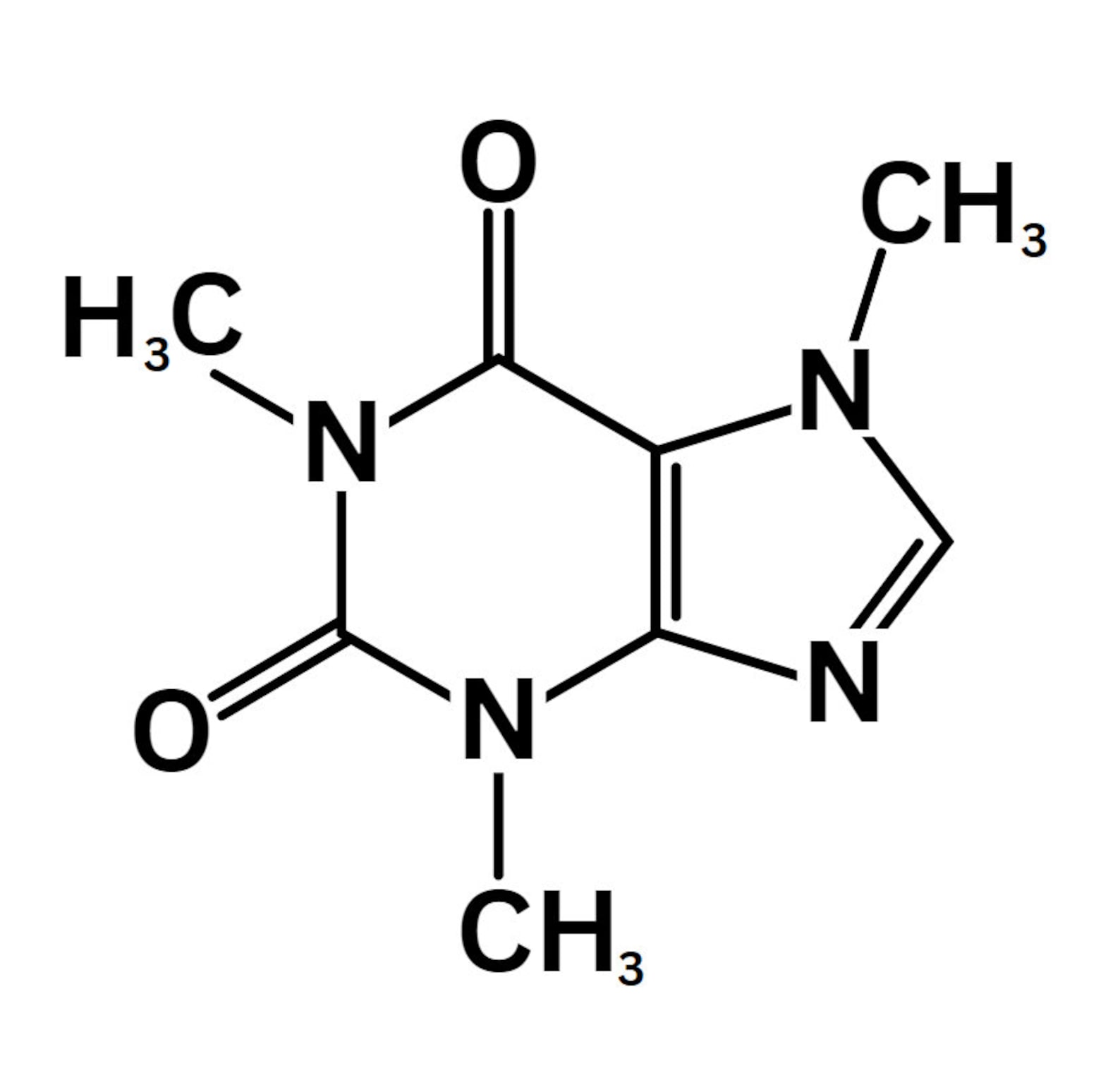 Caffeine Molecule Vector File (.SVG) - Etsy