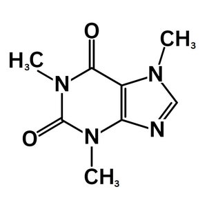 Caffeine Molecule Vector File (.SVG)
