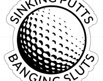Sinking Putts Comedic Laser Vector File