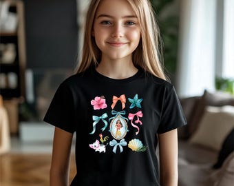 Disney Moana Bows T-Shirt, Princess Character Tee