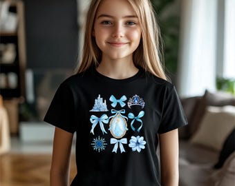 Disney Frozen Elsa Bows Youth Shirt, Princess Tee