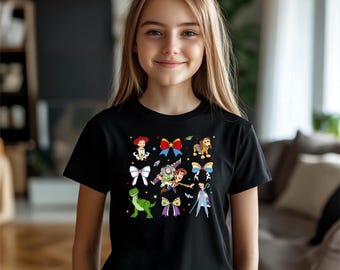Toy Story Characters Shirt, Disney Youth Tee