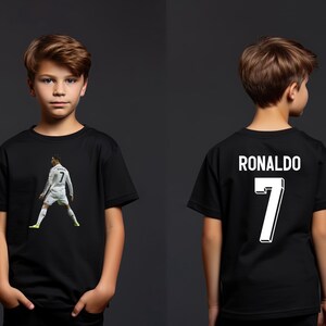 Youth Ronaldo Soccer T-shirt: Football Fan Merch