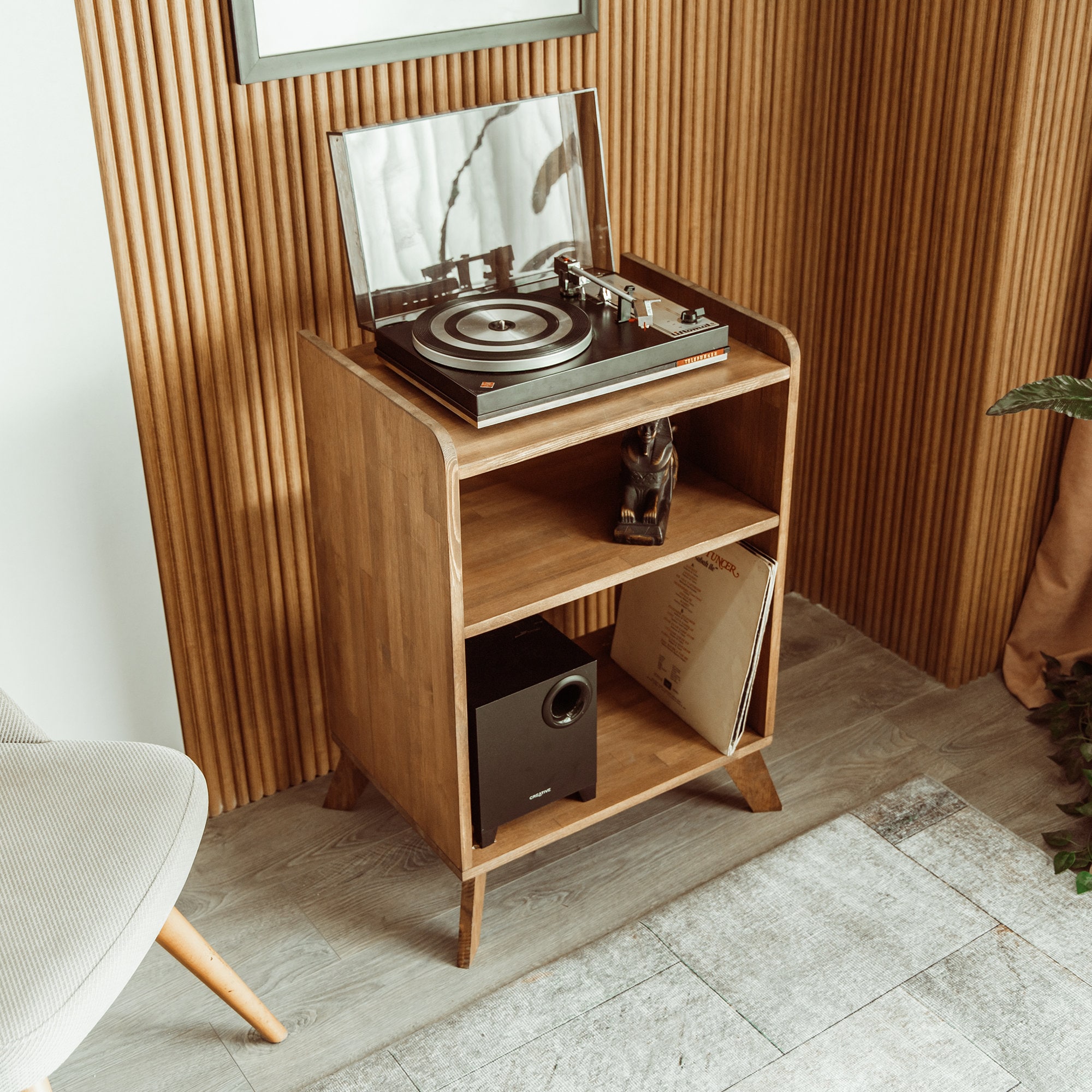 Mesa para tocadiscos Stand Cabinet MCM Mid Century Modern -  España