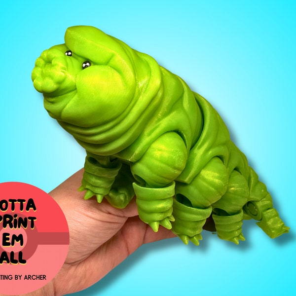 3d Printed Water Bear Etsy