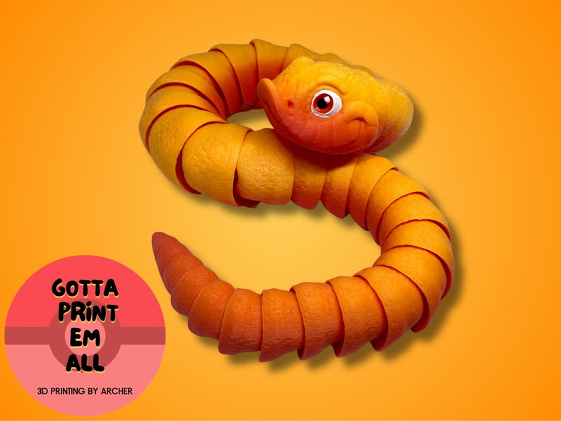 Hognose Snake Toy Fidget Toy Reptile Gift Articulated Etsy Australia