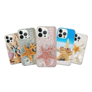 Sea star Phone Case Marine life Cover for iPhone 15 14 13 12 Pro 11 XR 8 7, Samsung S23 S22 A73 A53 A13 A14 S21 Fe S20, Pixel 8 7 6A