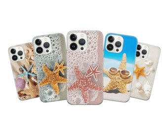 Sea star Phone Case Marine life Cover for iPhone 15 14 13 12 Pro 11 XR 8 7, Samsung S23 S22 A73 A53 A13 A14 S21 Fe S20, Pixel 8 7 6A