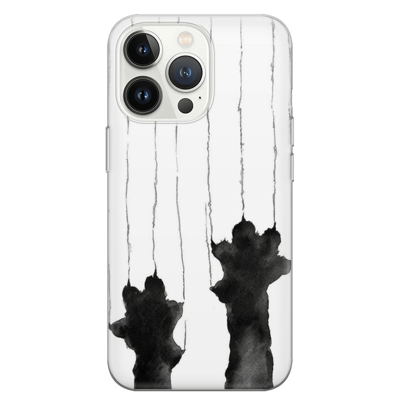 Black cat Phone Case Feline Cover for iPhone 14 13 12 Pro 11 XR 8 7, Samsung S23 S22 A73 A53 A13 A14 S21 Fe S20, Pixel 7 6A 3