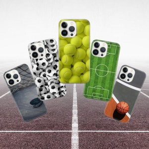 Sport Phone Case Ball Cover for iPhone 14 13 12 Pro 11 XR 8 7, Samsung S23 S22 A73 A53 A13 A14 S21 Fe S20, Pixel 7 6A