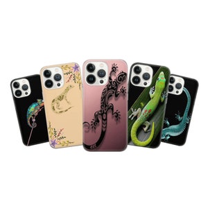 Lizard Phone Case Chameleon Cover for iPhone 14 13 12 Pro 11 XR 8 7, Samsung S23 S22 A73 A53 A13 A14 S21 Fe S20, Pixel 7 6A