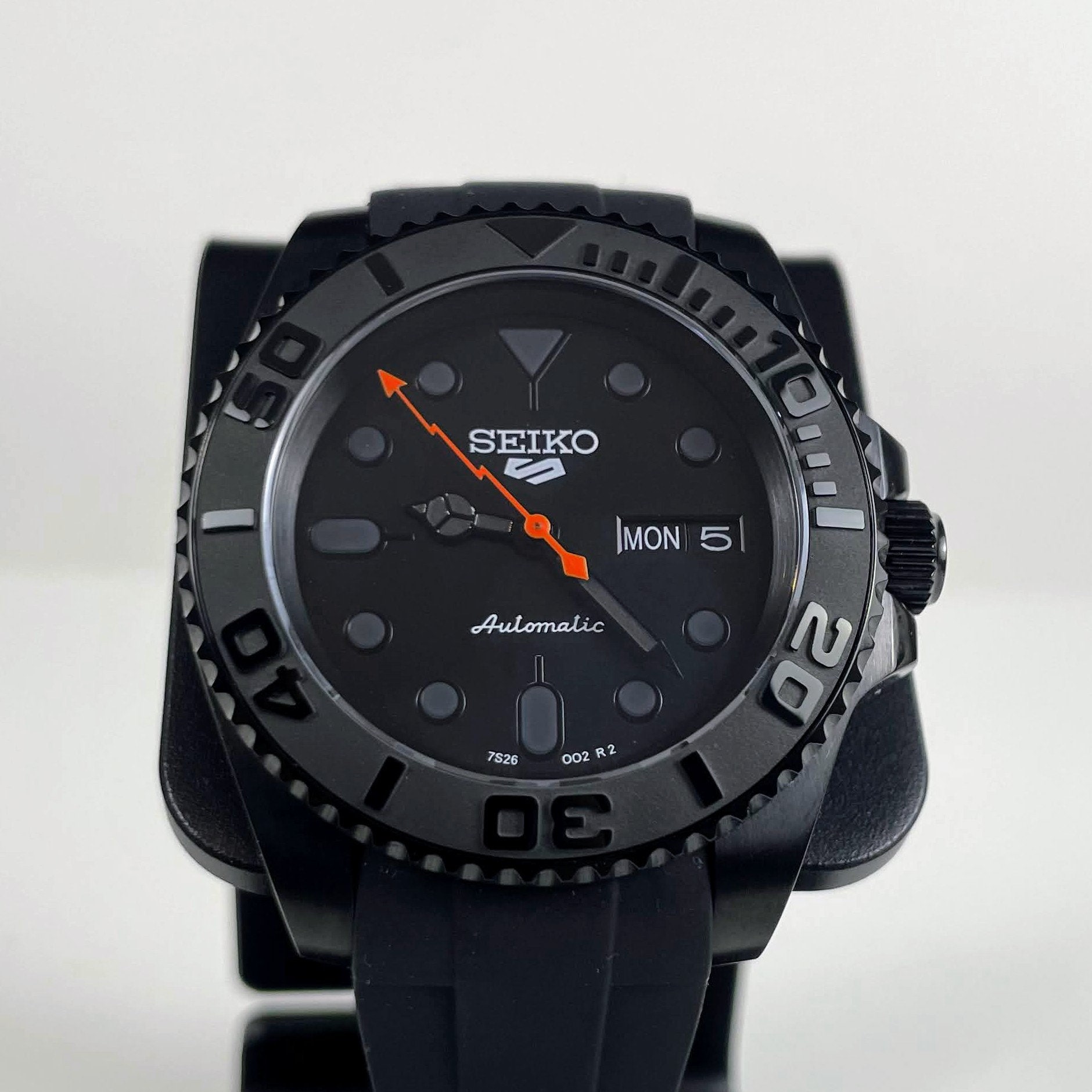 Custom Mod Black PVD Stealth Yacht Master Style Using Seiko - Etsy