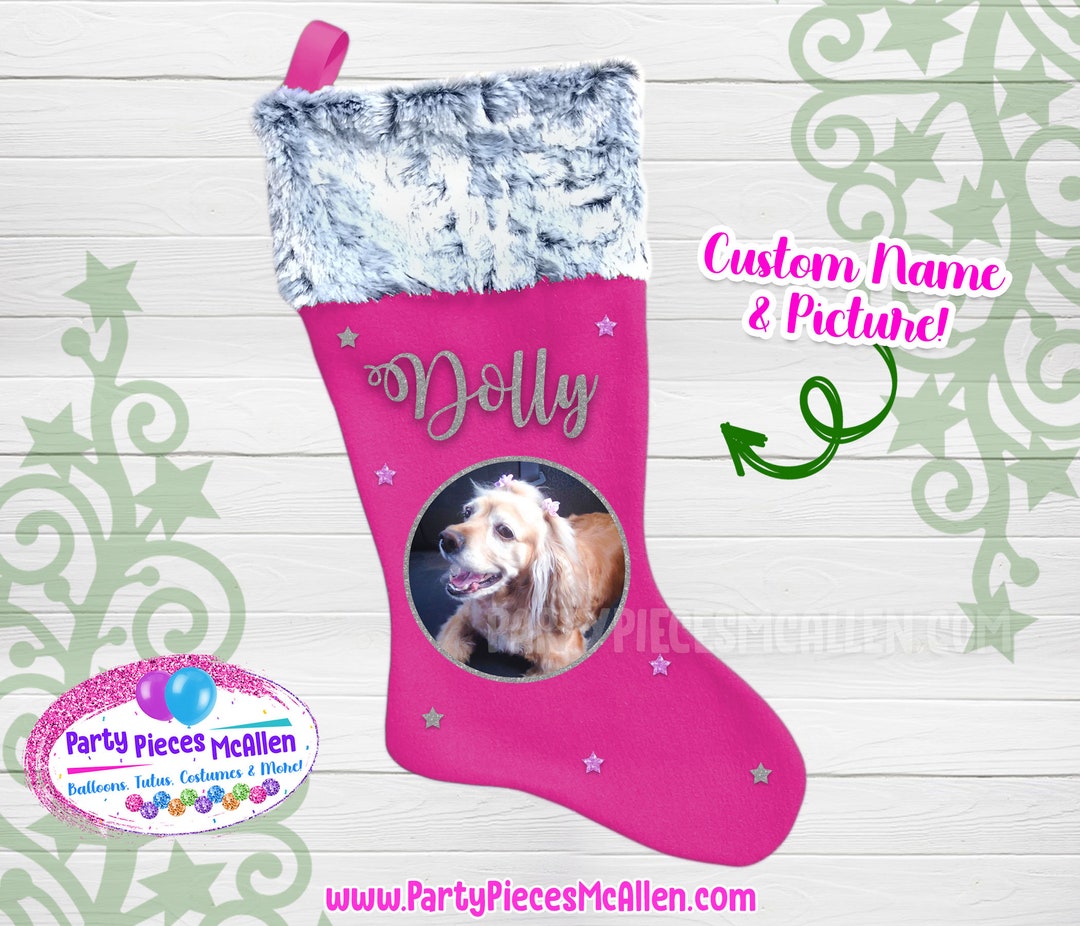 Custom Dogs Christmas Stocking Customized Pet Stocking Pets Etsy