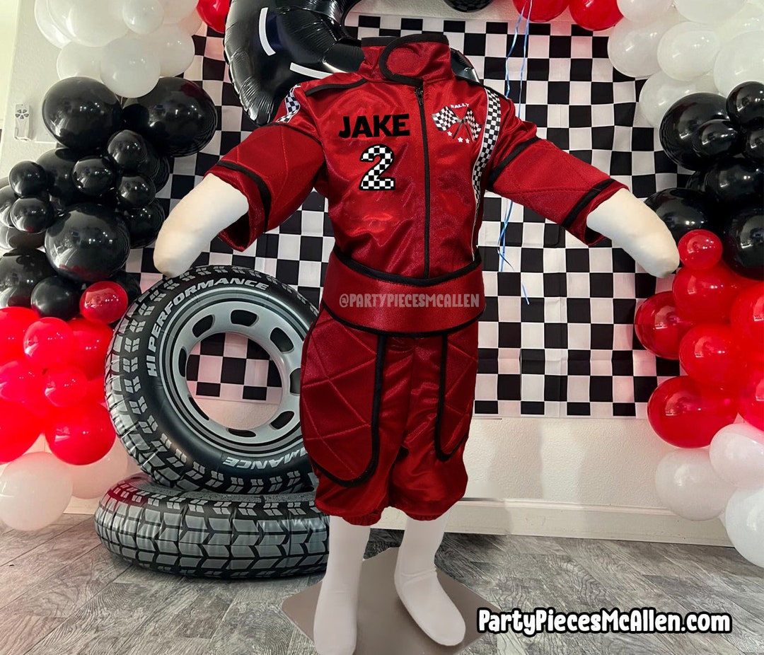 Boys Racer Suit, Boys Racer Costume, Red Racer Suit, Racecar Suit, Kids ...