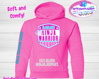 Ninja Warrior Girl Hoodie, Ninja Warrior Girl Holiday Gifts, Customized Hoodie