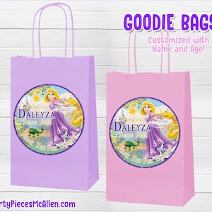 Rapunzel Party bags Rapunzel Goody Bags Etsy